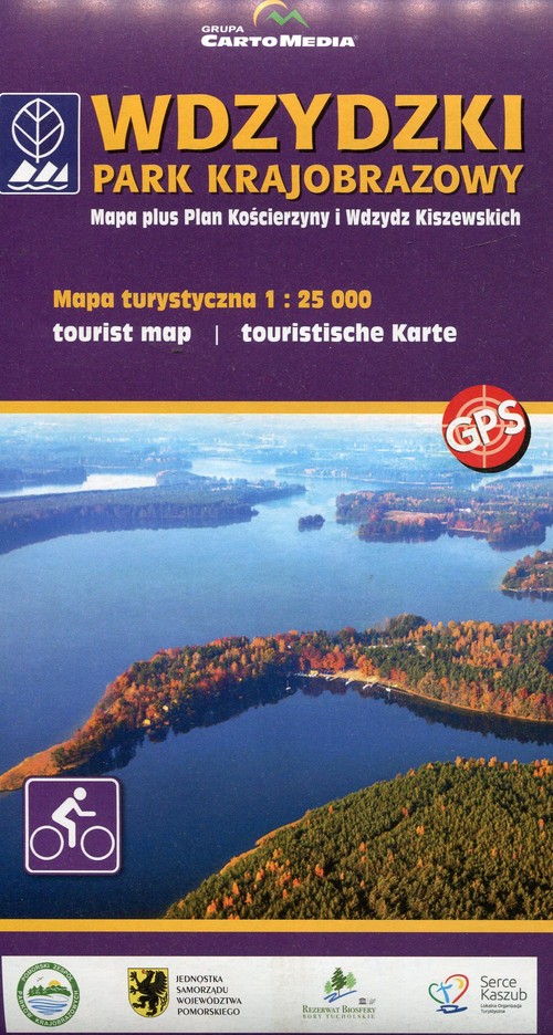 Wdzydzki Park Krajobrazowy mapa turystyczna 1:25 000