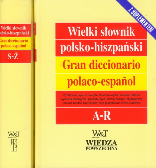 Wielki słownik polsko-hiszpański t 1/2 z suplementem