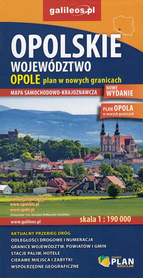 Województwo Opolskie Opole mapa 1:190 000 / 1:22 500