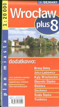 Wrocław plus 8  1:20 000 plan miasta