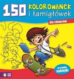 150 kolorowanek i łamigłówek dla chłopców