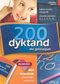 200 dyktand dla gimnazjum + mini słowniczek