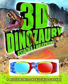 3D dinozaury. Książka z nalepkami