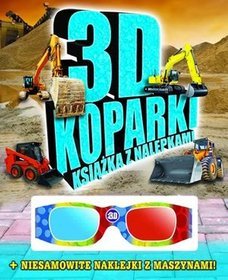 3D koparki Książka z nalepkami