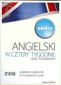 Angielski w cztery tygodnie - okładka biała. Kurs podstawowy (podręcznik, CD z nagraniem audio)