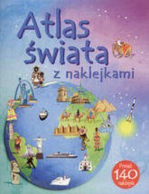 Atlas świata z naklejkami