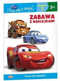 Disney Ucz się z nami Auta Zabawa z naklejkami