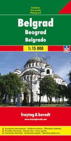 Belgrad mapa 1:15 000 Freytag  Berndt