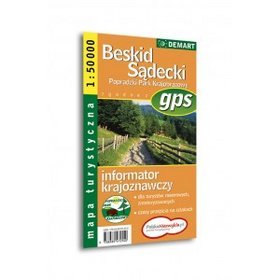 Beskid sądecki Popradzki Park Krajobrazowy mapa turystyczna