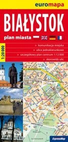 Białystok - mapa w skali 1:20 000 - papierowy plan miasta