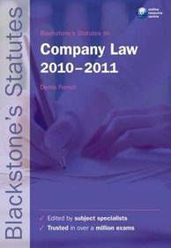 Blackstone's Statutes on Company Law 2010-2011 14e