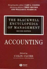 Blackwell Encyclopedia of Management Accounting v1