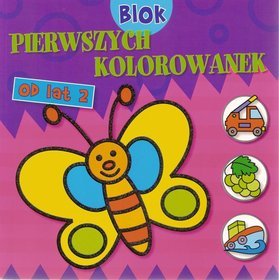 Blok pierwszych kolorowanek - Motyl