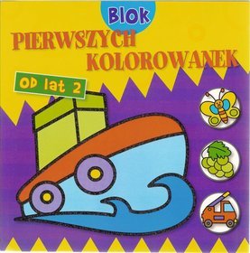 Blok pierwszych kolorowanek - Statek