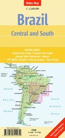 Brazylia Południowa i Środkowa. Mapa 1:2 500 000