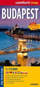 Budapest comfort! map city street map 1:13 000