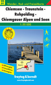 Chiemsee Traunstein Ruhpolding mapa 1:50 000 Freytag  Berndt