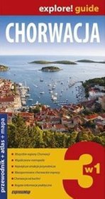 Chorwacja 3w1 Przewodnik + Atlas + Mapa