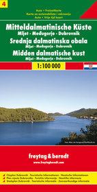 Chorwacja cz.4 Mljet Medziugorie Dubrownik mapa 1:100 000 Freytag  Berndt