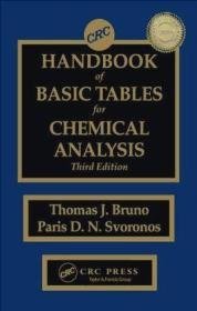 CRC Handbook of Basic Tables for Chemical Analysis