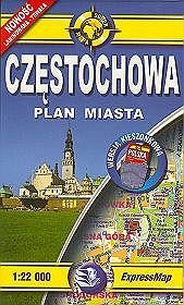 Częstochowa 1 : 22 000 Plan miasta - wersja midi laminowana