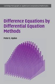 Difference Equations by Differential Equation Methods