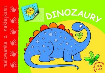 Dinozaury - malowanka z naklejkami