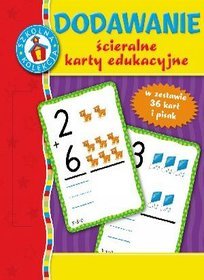 Dodawanie. Ścieralne karty edukacyjne