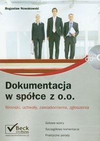 Dokumentacja w spółce z o.o. + płyta CD