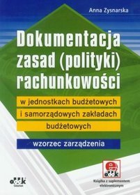 Dokumentacja zasad (polityki) rachunkowości w jednostkach budżetowych i samorządowych zakładach budżetowych