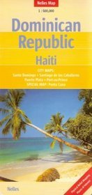 Dominikana Haiti mapa 1:600 000 Nelles