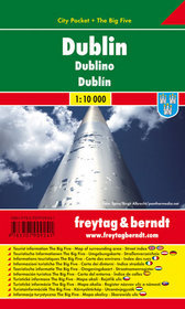 Dublin city pocket mapa 1:10 000 Freytag  Berndt