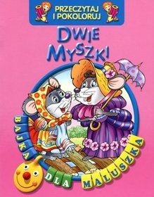 Dwie myszki Przeczytaj i pokoloruj