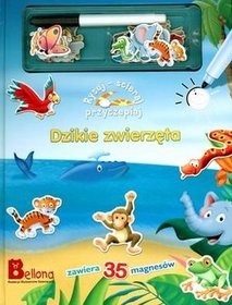 Dzikie zwierzęta. Rysuj Ścieraj Przyczepiaj