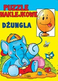 Dżungla. Puzzle naklejkowe