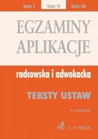 Egzaminy. Aplikacje radcowska i adwokacka. Tom 2