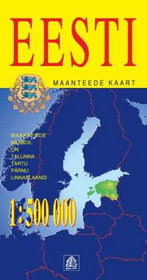 Estonia mapa 1:500 000 Jana Seta