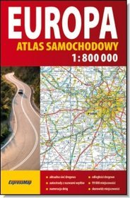 Europa atlas samochodowy 1:800 000