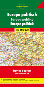 Europa mapa polityczno drogowa 1:3 500 000