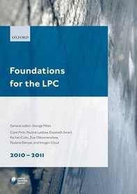 Foundations for the LPC 2010-2011