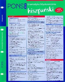 Hiszpański. Gramatyka błyskawicznie