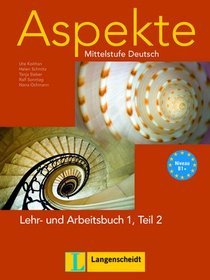 Aspekte 1 Lehr- und Arbeitsbuch Teil 2 + CD Mittelstufe Deutsch