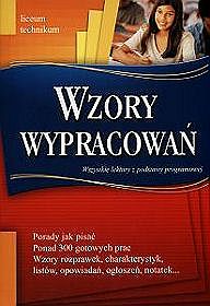 Język polski, Wzory wypracowań - liceum i technikum