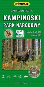 Kampinoski Park Narodowy mapa turystyczna