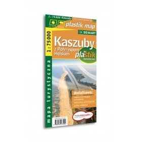 Kaszuby, Półwysep Helski - mapa turystyczna (skala 1:75 000) (mapa laminowana)