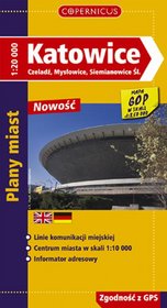 Katowice. Czeladź, Mysłowice, Siemianowice Śląskie - plany miast ( skala 1;20 000)