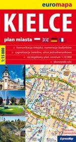 Kielce 1:15 000 - papierowy plan miasta