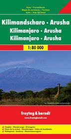 Kilimandżaro Arusha mapa 1:80 000 Freytag  Berndt