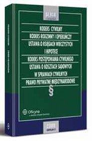 Kodeks cywilny Kodeks rodzinny i opiekuńczy Ustawa o księgach wieczystych i hipotece Kodeks postępow
