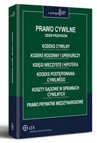 Kodeks cywilny. Kodeks rodzinny i opiekuńczy. Ustawa o księgach wieczystych i hipotece. Kodeks postępowania cywilnego. Ustawa o kosztach sądowych w sprawach cywilnych. Prawo prywatne międzynarodowe